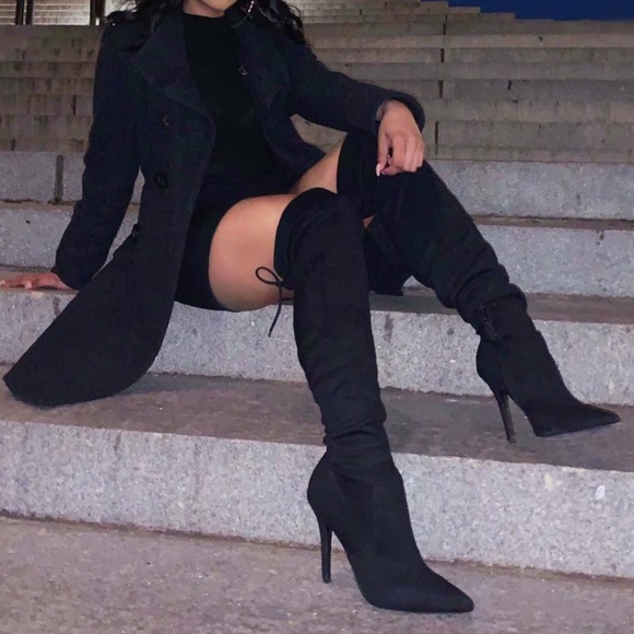 Aldo Over-The-Knee Suede Boots - Picture 2 of 5